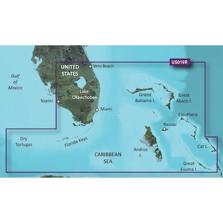 Garmin BlueChart g3 Vision HD, VUS010R, Southeast Florida, microSD /SD 010-C0711-00
